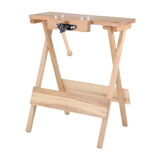 Pinie Mobile Worktable with integrated Bench10 vise and bench dog holes folded portable solid beech workbench 20% off