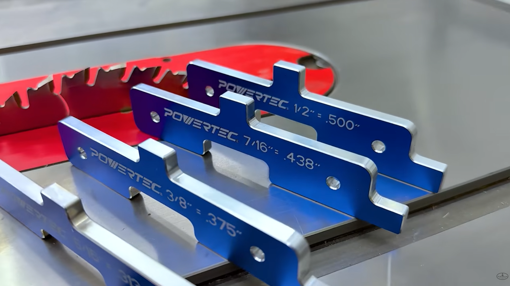 Powertec Set up bars on a table saw