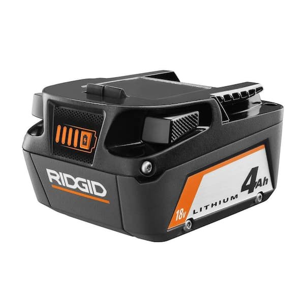 RIDGID 18V Lithium Ion 4.0 Ah Battery on sale at Home Depot for $46.89