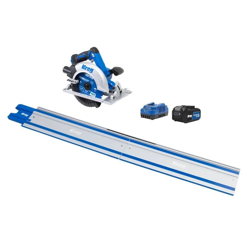 Kreg Adaptive Cutting System Accu Cut and Ionic Drive 7 1/4 in Circular Saw Project Kit with battery