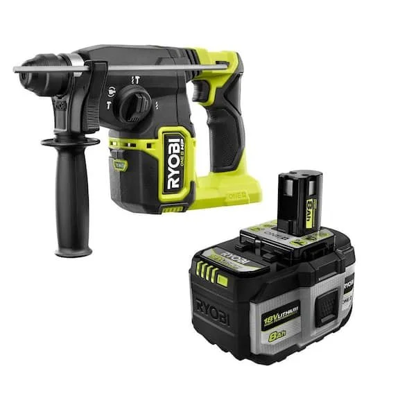 RYOBI ONE+ HP 18V Brushless Rotary Hammer Drill with 8Ah battery and charger on sale for $189