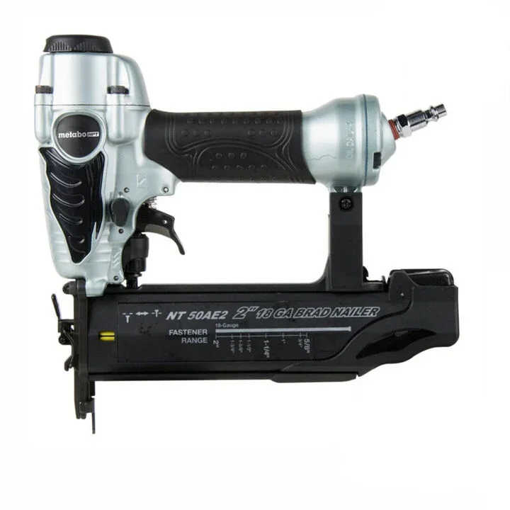 Metabo HPT 2 inch 18 Gauge Finish Nailer on sale at Acme Tools for $59, marked down from $109, with free air hose included.