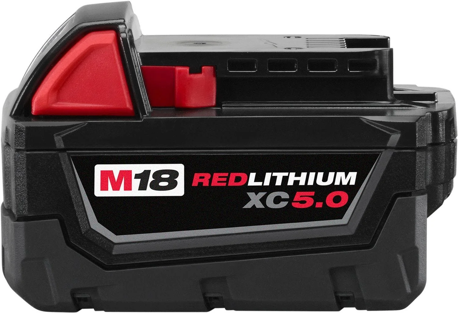 Milwaukee M18 REDLITHIUM XC 5.0 Extended Capacity Battery Pack with onboard fuel gauge
