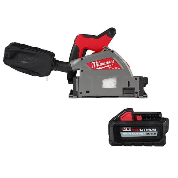 Milwaukee M18 FUEL 18V cordless brushless 6 1/2 in. plunge cut track saw kit with 6.0 Ah battery on sale for $399, save $220 today only