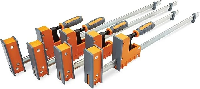 Bora Parallel Clamps 4 Pack with two 24 inch and two 31 inch clamps and padded jaws