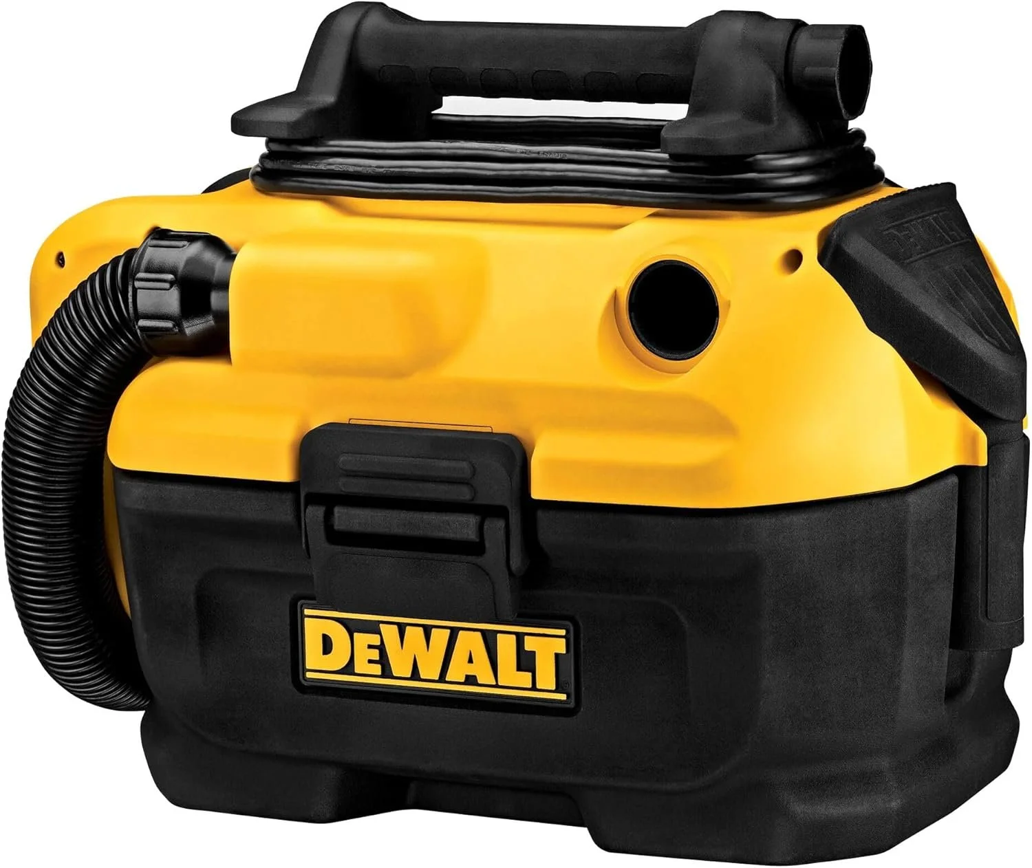 DEWALT DCV581H 20V MAX 2 Gallon Cordless and Corded Wet Dry Shop Vacuum with HEPA filter, wide gulper nozzle, and crevice tool on sale at Amazon