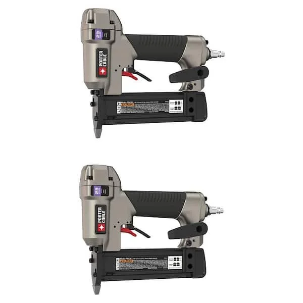 Porter Cable 23 gauge 1-3/8 in. pneumatic pin nailer 2 pack on sale for $94.45, 62% off the regular $250.84 price