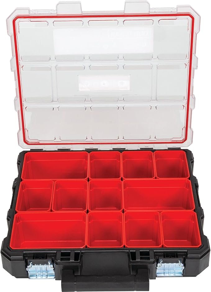CRAFTSMAN heavy duty tool box organizer model CMST14520 with removable compartments and water resistant design on sale at Amazon