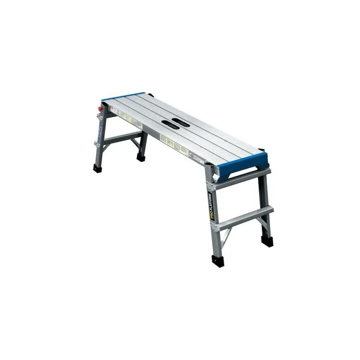 Werner 300 Lbs aluminum portable pro work platform with EASY GRAB handles and non slip 45 inch deck on sale for $99.99, 42% off retail.
