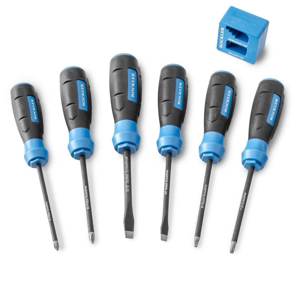 Rockler 6 piece screwdriver set with diamond coated tips and magnetizer on sale deal