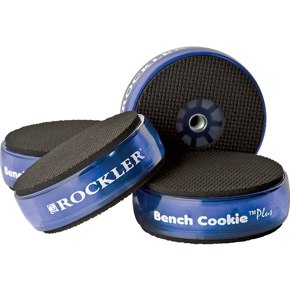 Rockler Bench Cookie Plus Work Grippers 4 pack with high friction rubber pads on sale for $10.99, 39% off original $17.99 price.