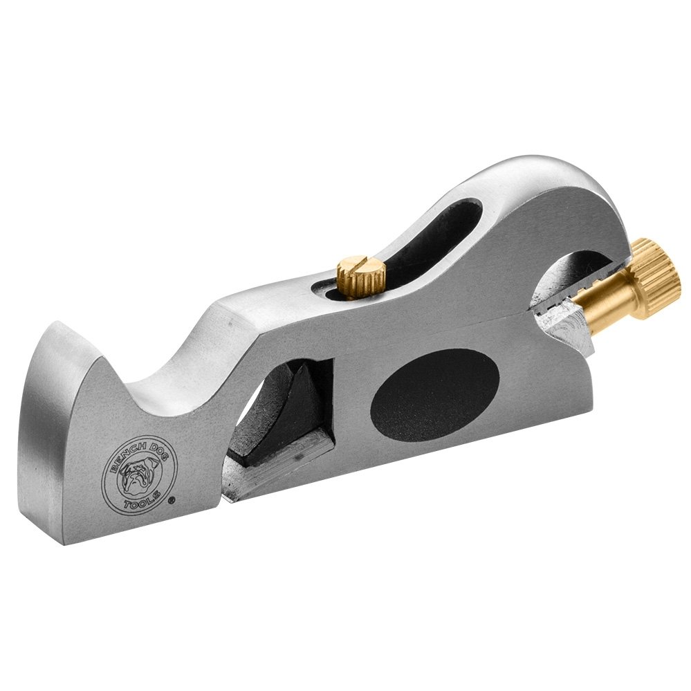 Bench Dog No. 92 Shoulder Plane on sale at Rockler for $104.99, $30 off, featuring adjustable mouth, microadjustable brass depth knob, and removable front section for chisel plane conversion.