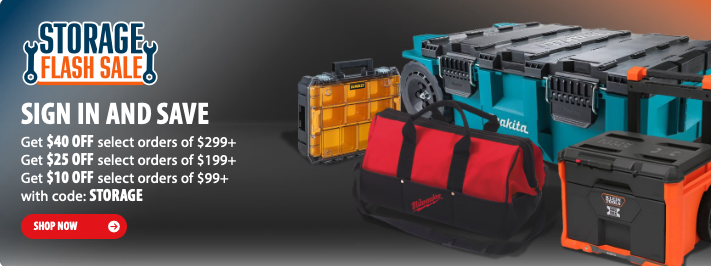 Acme Tools tool storage deal with up to $40 off select rolling cabinets, chests, and workbenches using code STORAGE, today only online