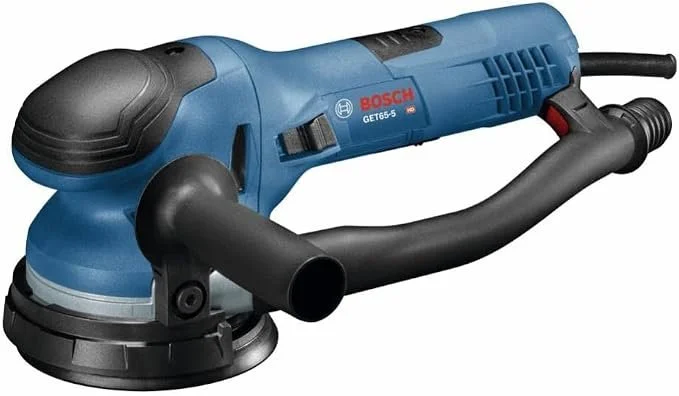 Bosch GET65 5N 5 in dual mode random orbit sander with front handle and vacuum adapter on sale for $299