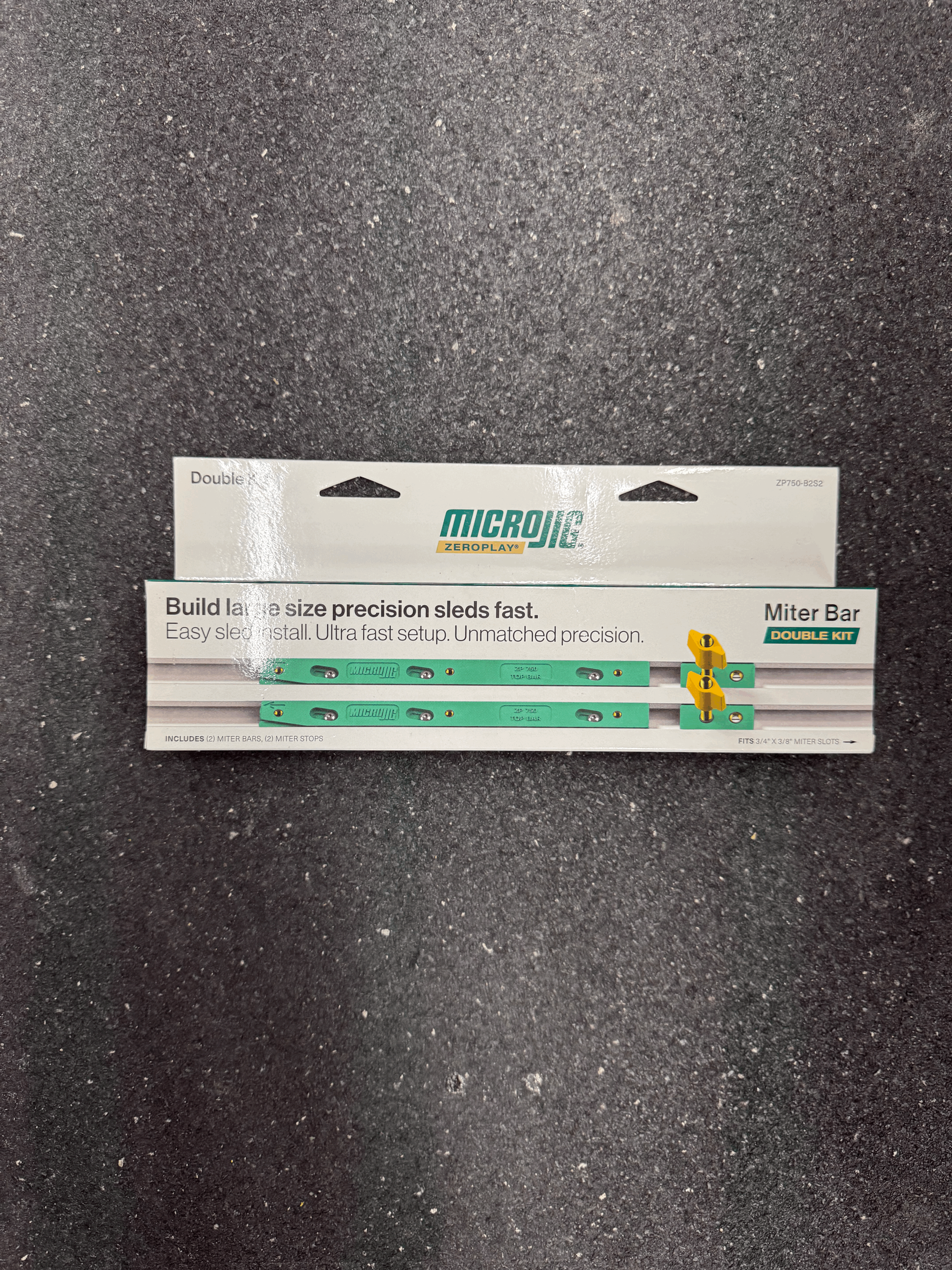 Used Microjig ZEROPLAY Miter Bars 2-Pack