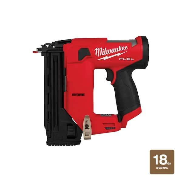 Milwaukee M12 FUEL 12V brushless cordless 18 gauge 1.5 inch compact brad nailer tool only