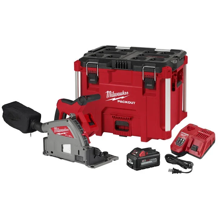 Milwaukee M18 FUEL 6 1/2 inch cordless plunge track saw kit on sale at Acme Tools for 15% off