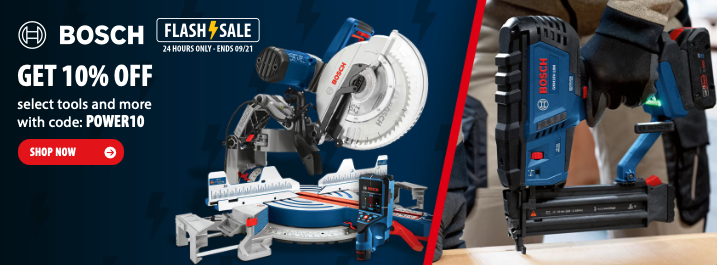 Bosch power tools on sale at Acme Tools with 10% off promo code POWER10