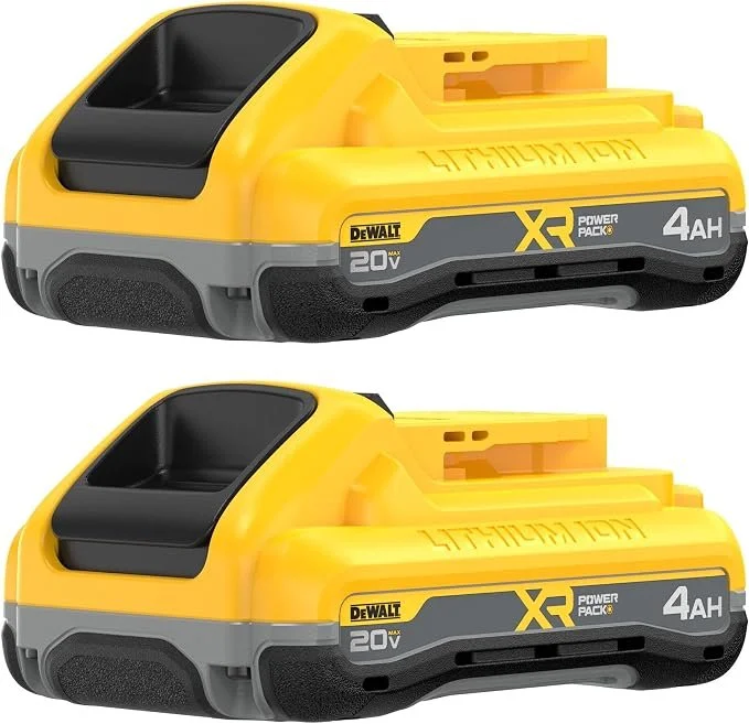 DEWALT 20V MAX XR POWERPACK 4Ah lithium ion battery 2 pack DCB2104-2 with LED charge indicator