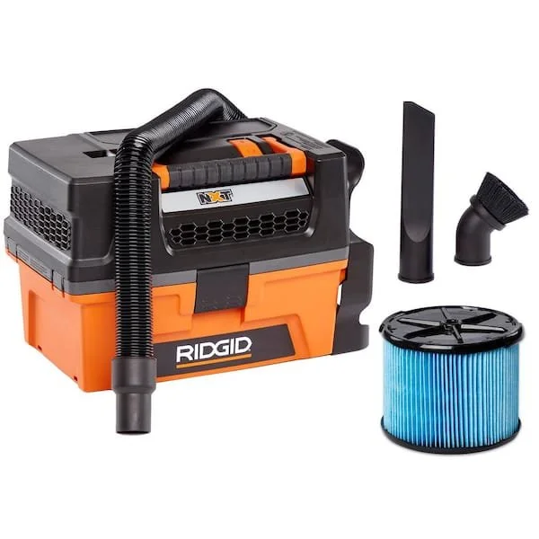 RIDGID 3 gallon 5.0 Peak HP NXT wet/dry shop vac HD0300 with hose and attachments