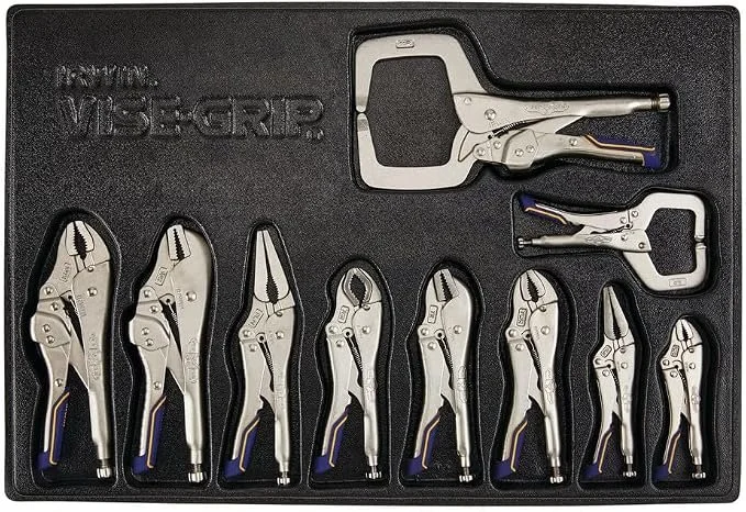 IRWIN VISE GRIP 10 piece fast release locking pliers set on sale for 20% off tool deal