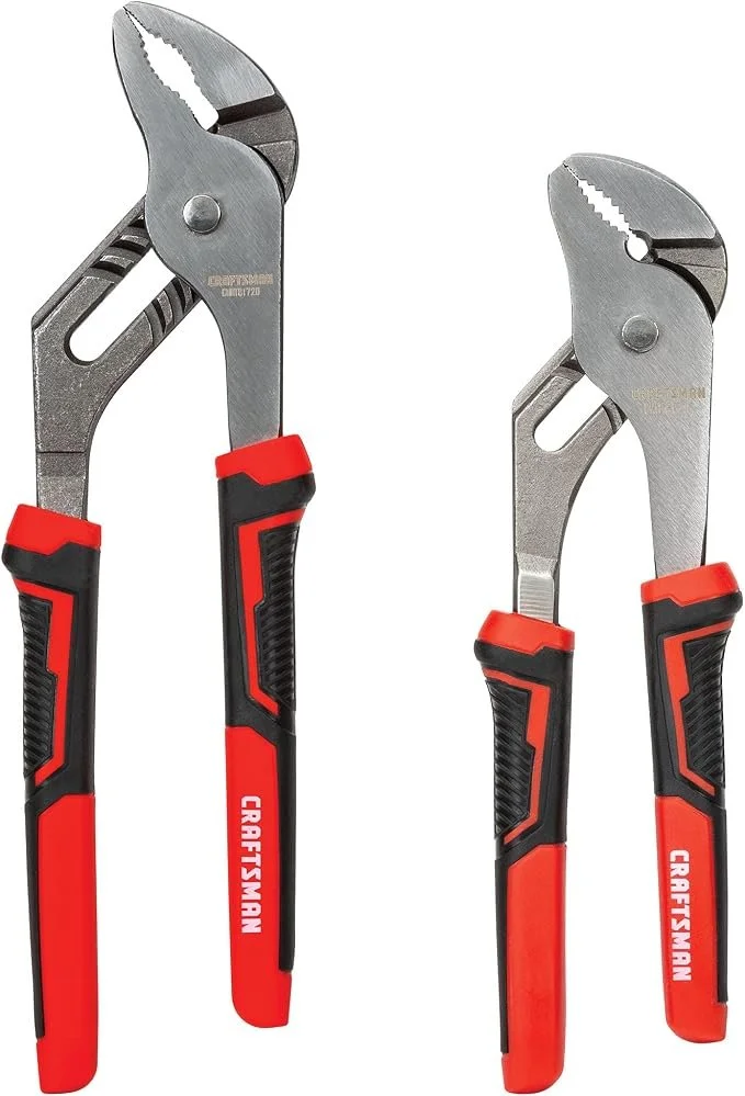 CRAFTSMAN CMHT82547 two piece 8 in and 10 in groove joint pliers set on sale for $16.98, 28% off the regular price