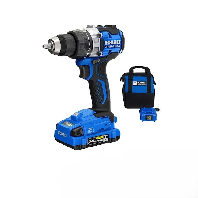 Kobalt 24V 1/2 in keyless brushless cordless drill kit with battery and charger on sale for $79 at Lowe's