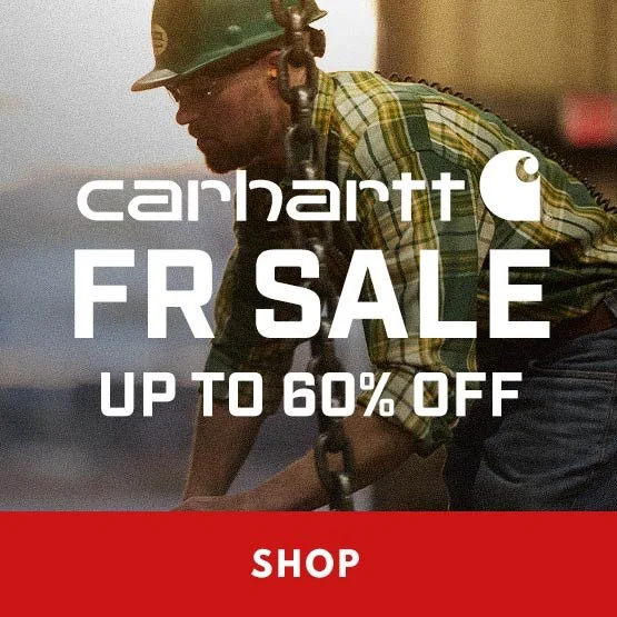 Carhartt Flame Resistant Clothing Sale including loose fit jeans shirts and bib overalls