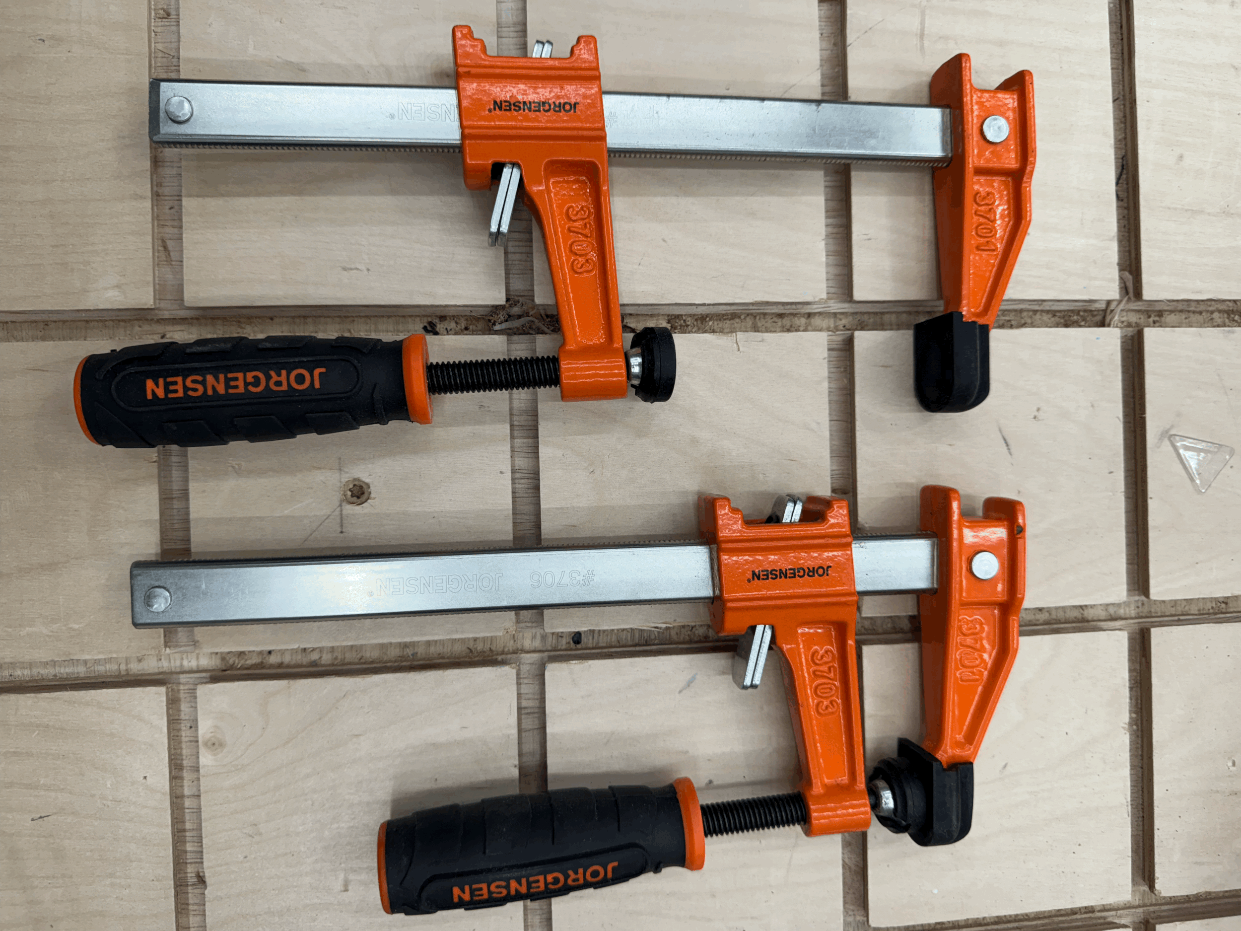 Used Jorgenson 6 in Bar Clamps. Set of 2