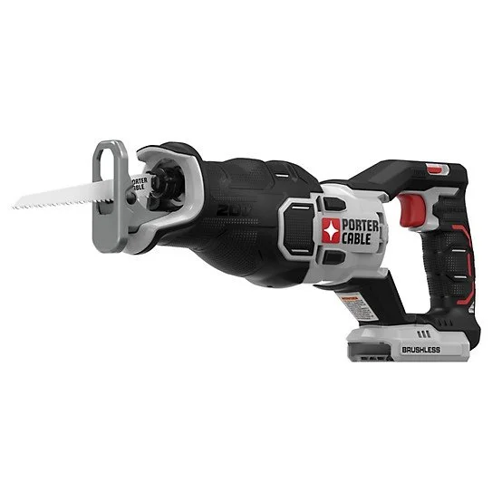 Selection of Porter Cable 20V brushless cordless power tools including grinder reciprocating saw and oscillating tool on clearance.