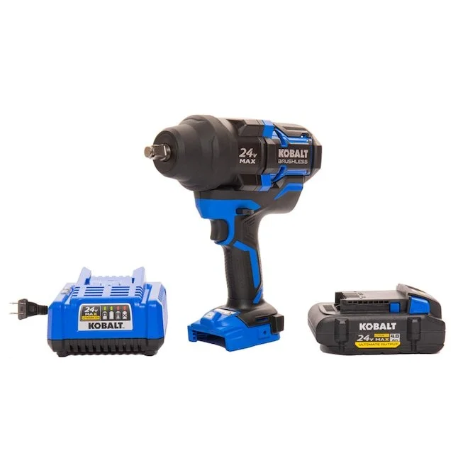Kobalt XTR 24V brushless 1/2 inch drive cordless impact wrench with battery and charger on sale for $149