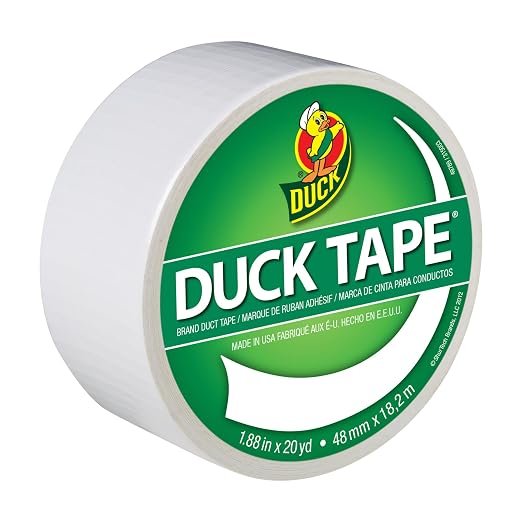 Duck Tape Brand color duct tape roll, heavy duty 1.88 inch x 20 yard tape for repairs, crafts, and shop organization
