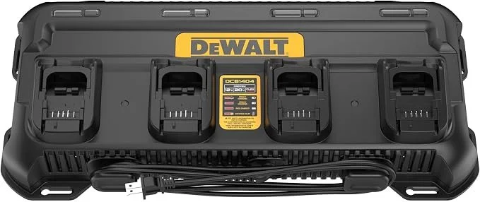 DEWALT DCB1404 4 port fast charger for 12V MAX, 20V MAX, and FLEXVOLT batteries
