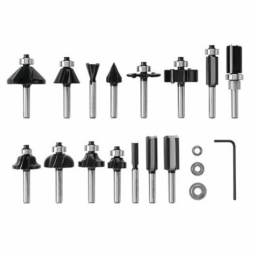 BOSCH RBS015MBS Router Bit Set Deal: Save 25%, Now $73.99 — 731 Woodworks