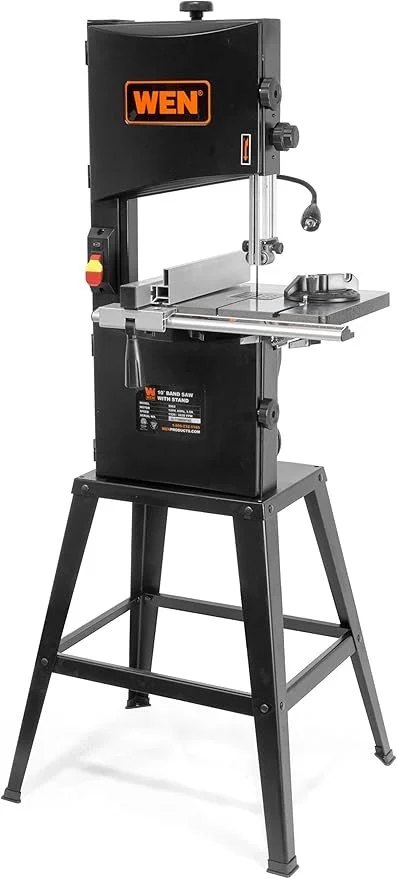 WEN 10 inch two speed band saw with stand, fence, and work light on sale for $229.34 at its lowest price ever