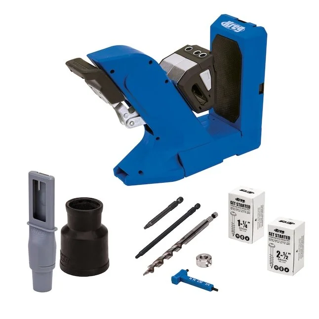 Kreg Pocket Hole Jig 720 with Automaxx dual action clamping and GripMaxx anti slip surface for 1/2 in to 1 1/2 in thick materials on sale today only at Lowe's for $99