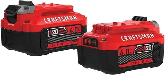 CRAFTSMAN V20 4Ah Lithium Ion Power Tool Battery 2 Pack CMCB204-2 on sale at 47% off for $79 on Amazon