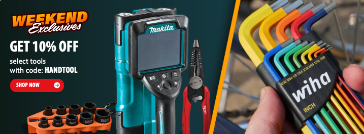 Acme Tools hand tool sale with 10% off select hand tools for registered members using promo code HANDTOOL