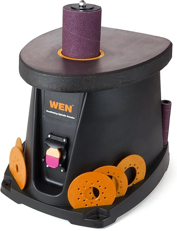 WEN 6510T 3.5 amp oscillating spindle sander with onboard accessory storage and dust port