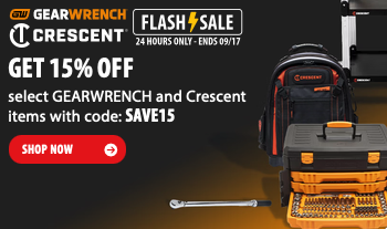 GEARWRENCH and Crescent hand tools including wrenches, sockets, and tape measures on sale for 15% off with code SAVE15 at Acme Tools