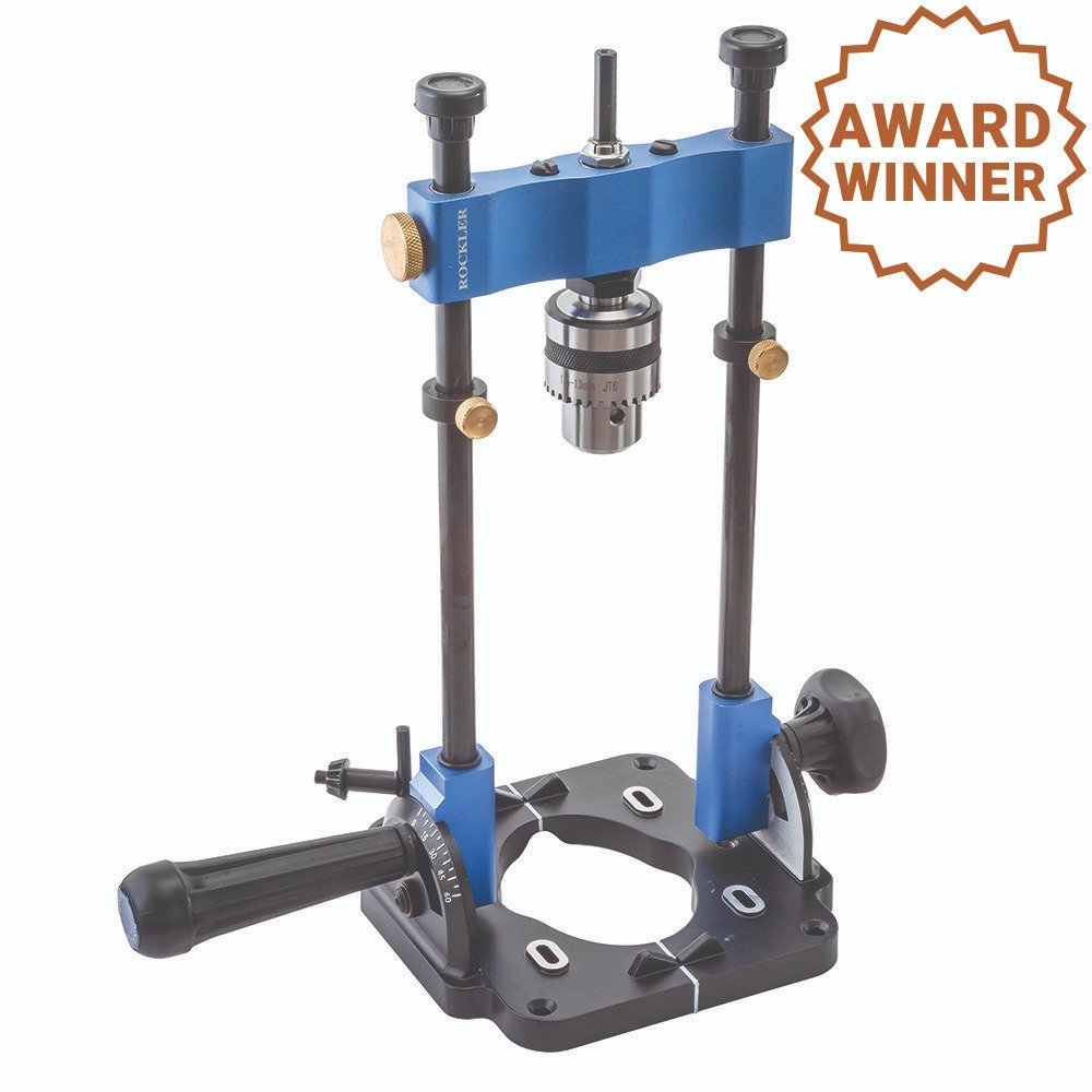 Rockler Portable Drill Guide with Jacobs chuck and angle adjustment on sale for $149.99, save $50