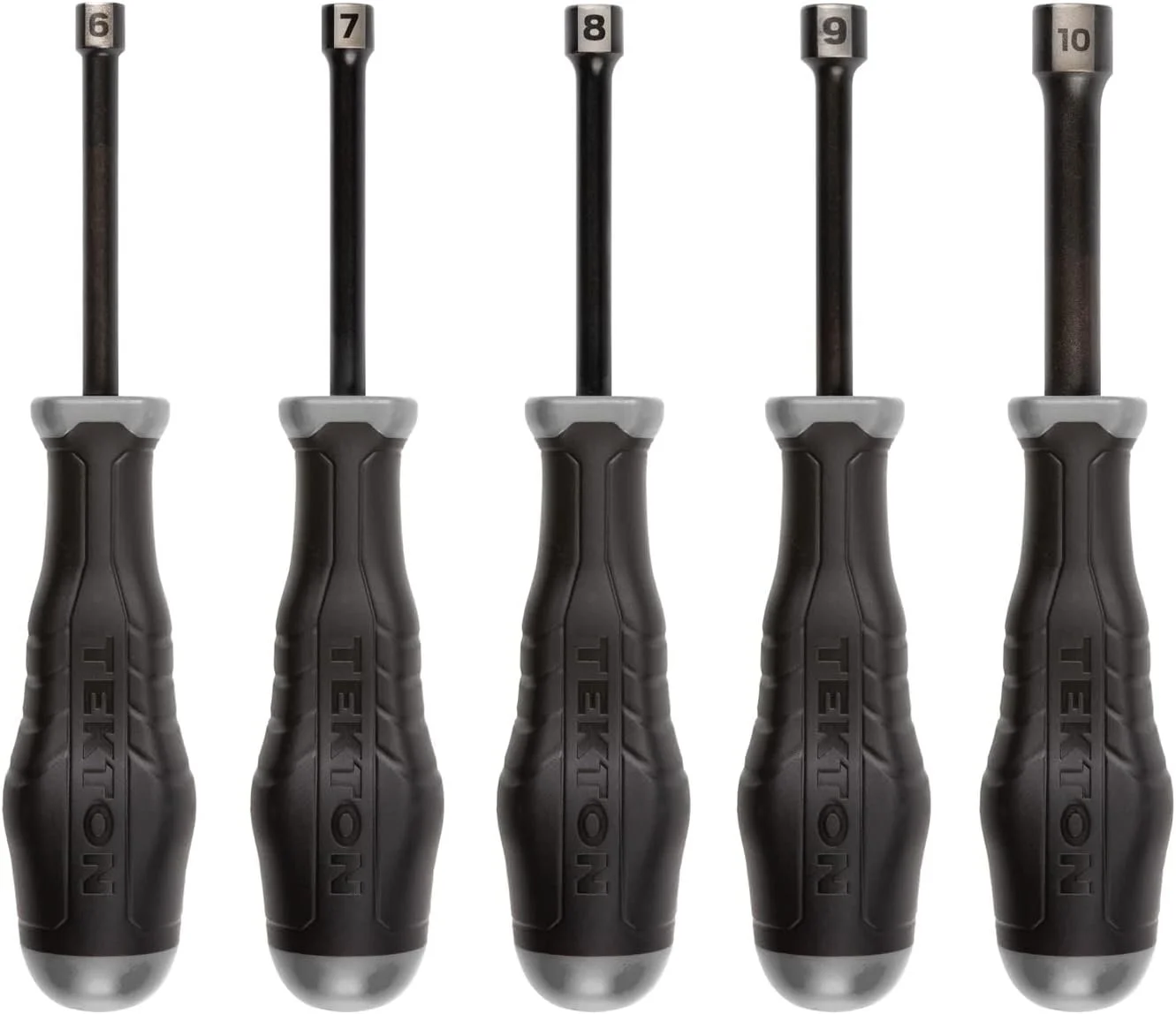 TEKTON High Torque Black Oxide Blade Nut Driver Set 5 piece 6 to 10 mm made in USA on sale for $16.80