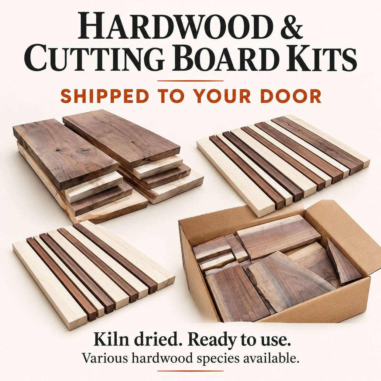Ol Loggin Sawmill Hardwood and Cutting Board Kits 🪵