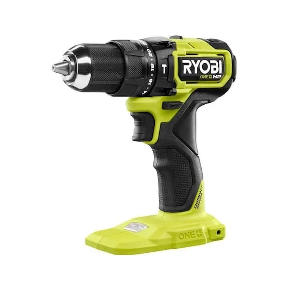 RYOBI ONE+ HP 18V Brushless Cordless Compact 1/2 in. Hammer Drill Driver tool only on sale at Home Depot for $89