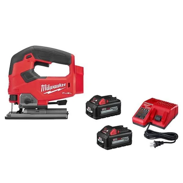 Milwaukee M18 FUEL 18 Volt Brushless Cordless Jig Saw Kit with two 6.0Ah batteries and charger on sale at Home Depot for $279