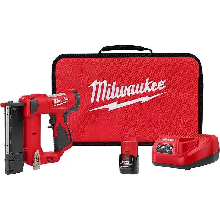 Milwaukee M18 and M12 cordless nailers and nailer kits on sale at Acme Tools for up to 15% off