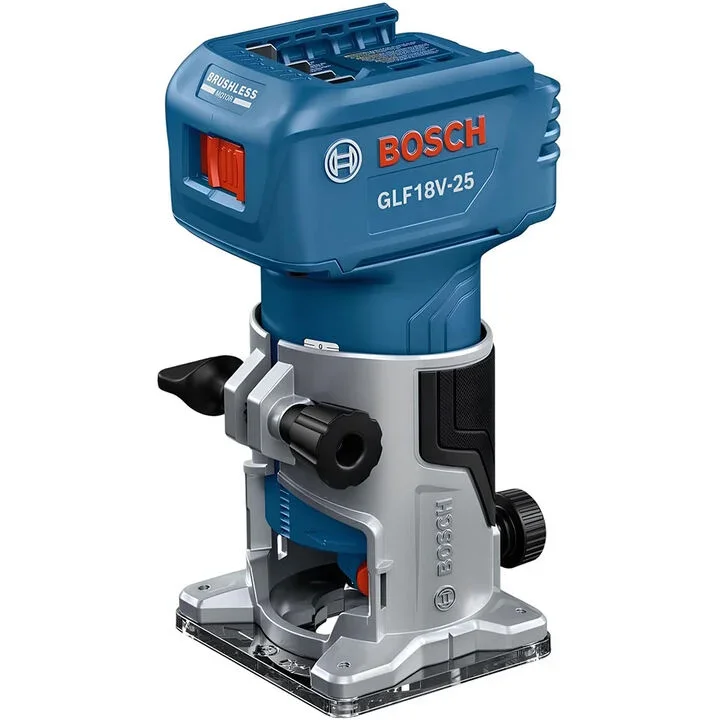 Bosch 18V bare tool next to a free CORE18V 4.0Ah battery and charger starter kit on a white background.