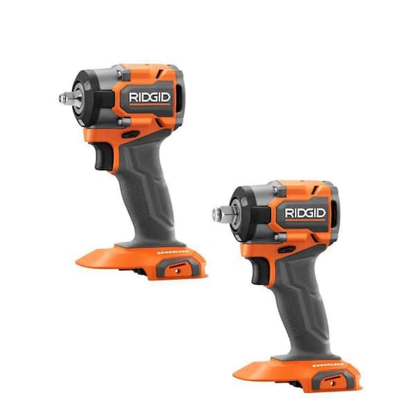 RIDGID 18V SubCompact brushless cordless 3/8 in. and 1/2 in. impact wrench combo $119 off today only at Home Depot