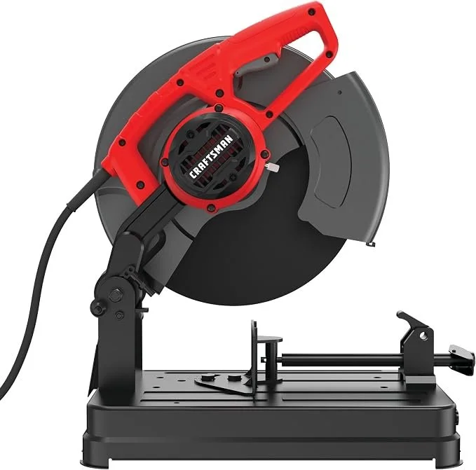 CRAFTSMAN 14 inch 15 amp corded chop saw CMEM2500 with heavy duty guard and quick release clamp