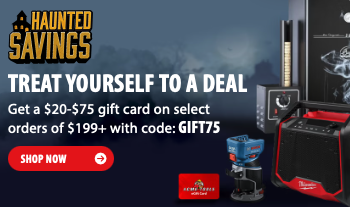 Acme Tools Gift Card worth up to $75 free with select purchase of $199 or more using code GIFT75